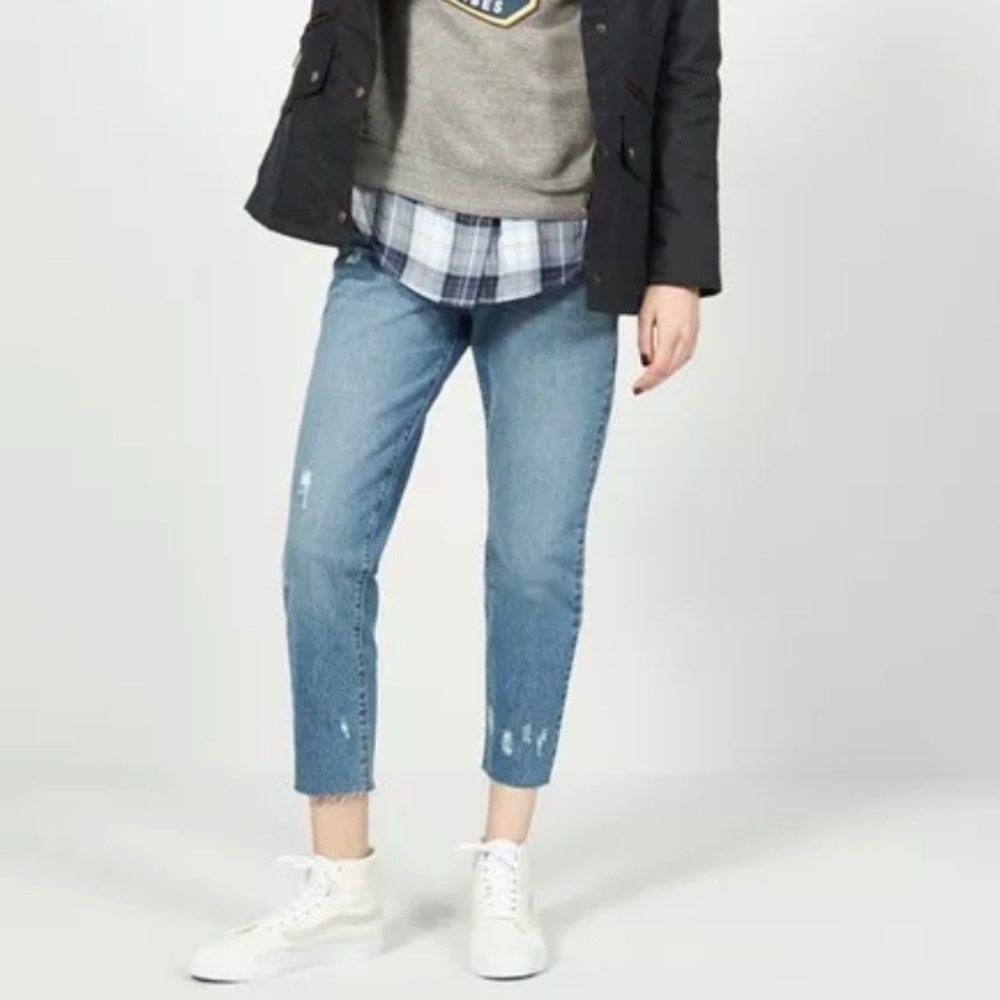 STS BLUE Taylor Ripped Crop Boyfriend Jeans
